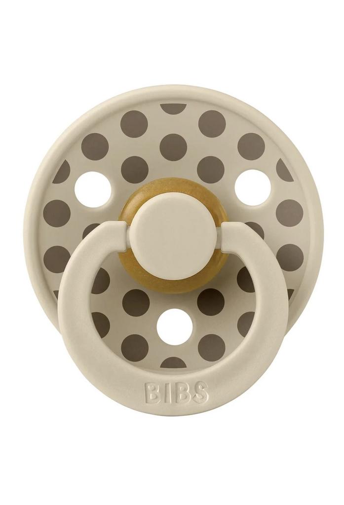 Suzeta Bibs Colour Polka Dot Vanilla/Dark Oak