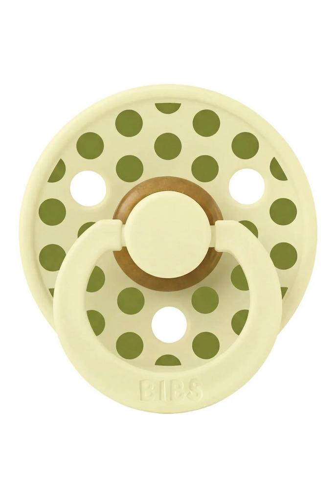 Suzeta Bibs Colour Polka Dot Luna/Wasabi