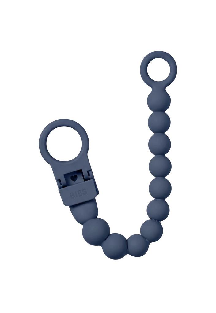 Lănțișor pentru suzetă BIBS Beaded – Steel Blue