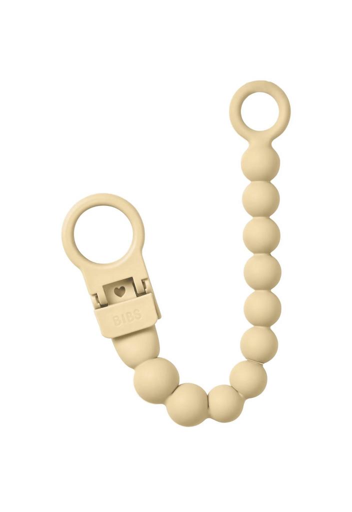 Lănțișor pentru suzetă BIBS Beaded – Pale Butter