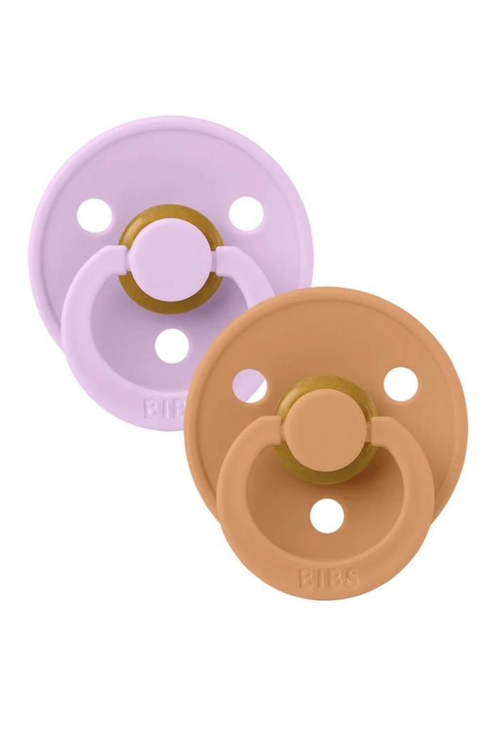 Set 2 suzete Bibs Colour Violet Sky & Pumpkin