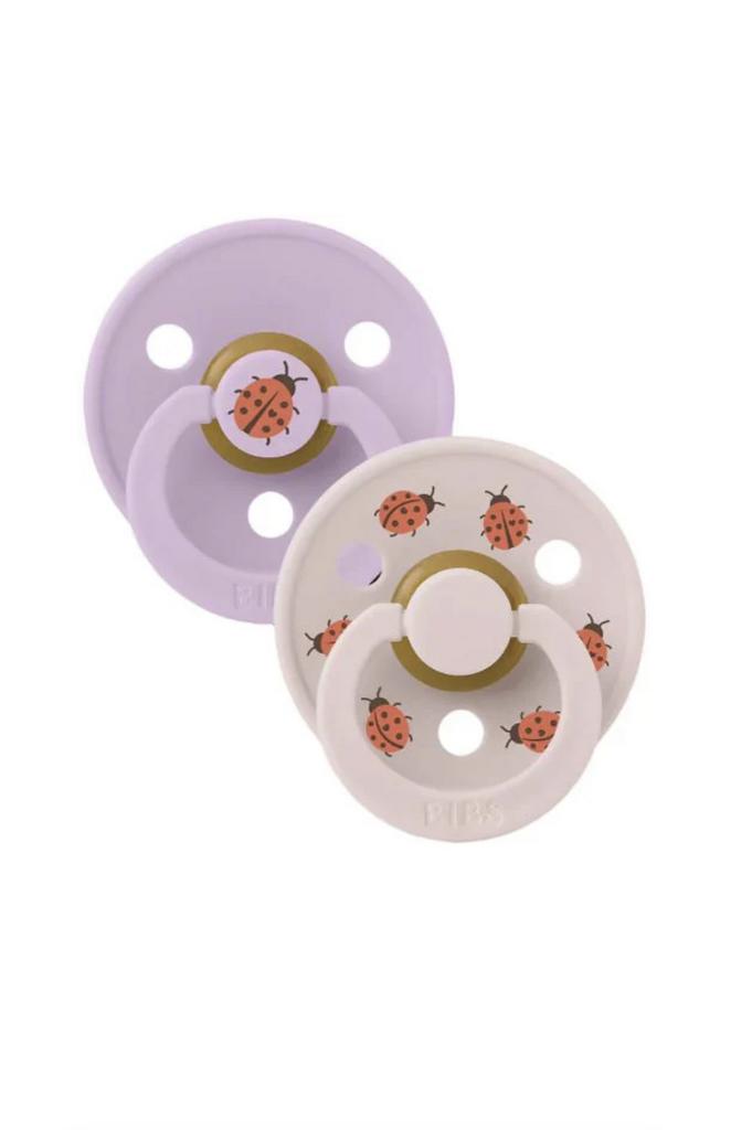 Set 2 suzete Bibs Studio Ladybug Violet Sky/ Petal