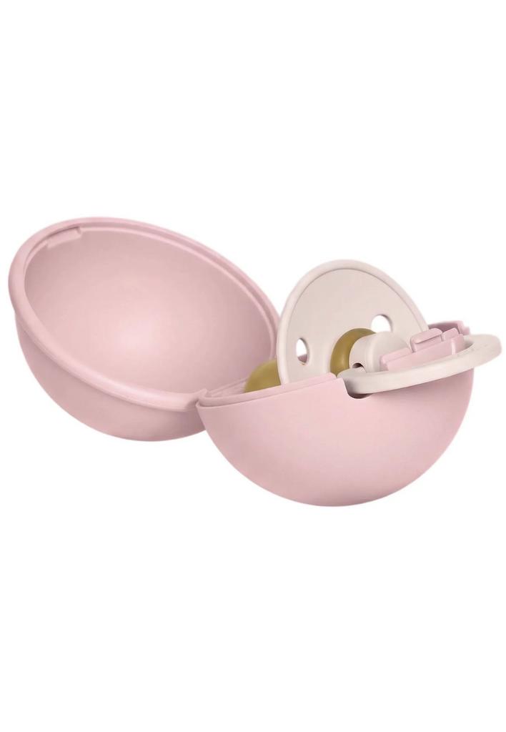 Set suzeta Bibs Colour Petal și cutie mini Baby Pink