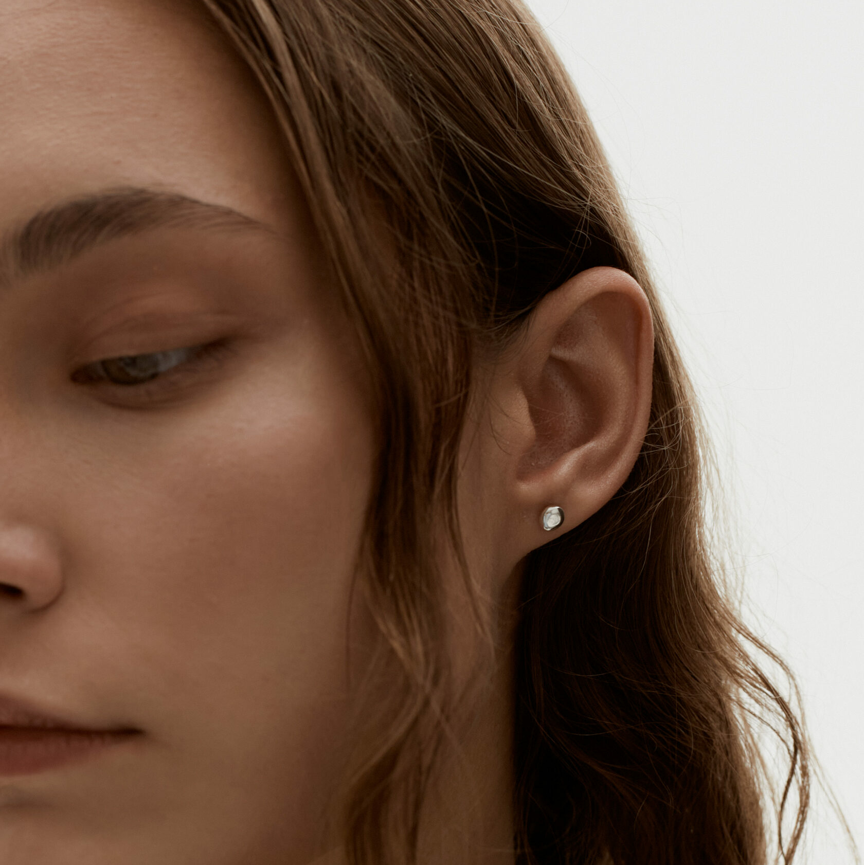 Серьги луна и полумесяц маленькие , серебро 925