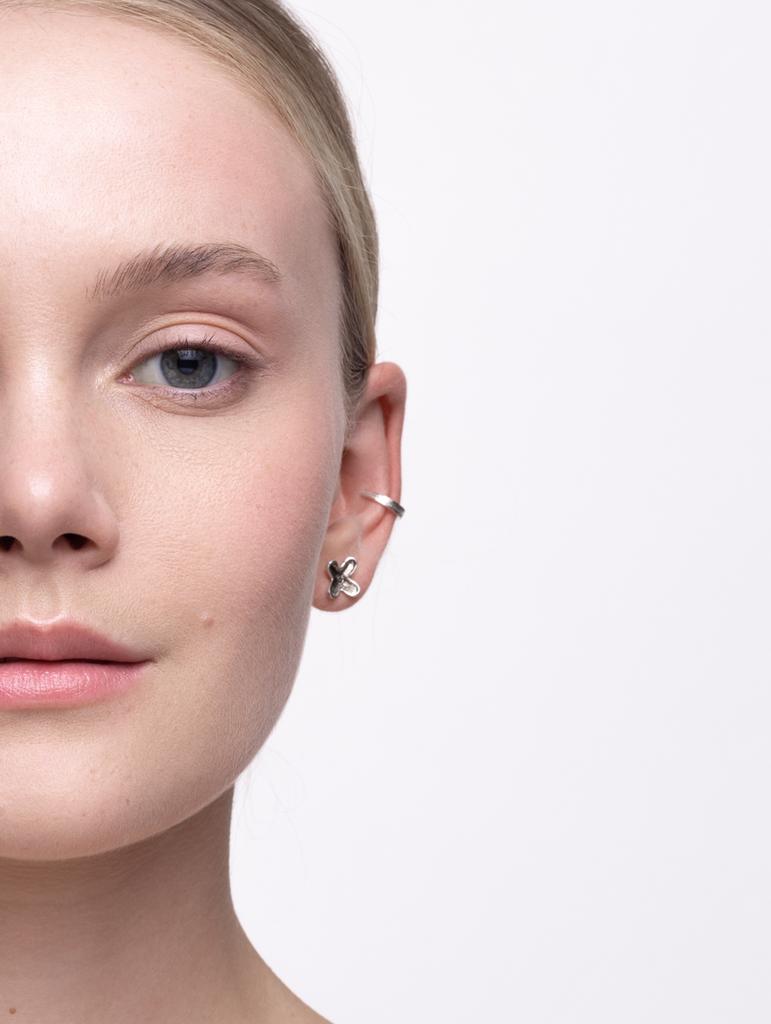 Кафф листик протеи , серебро 925