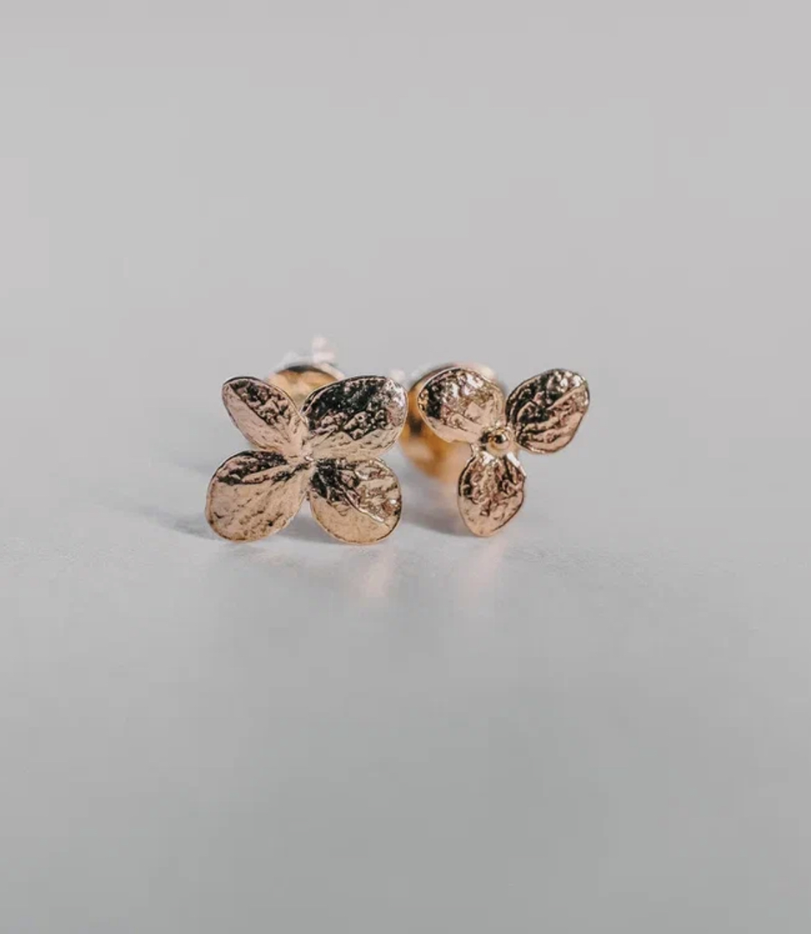 Пусеты "Гортензии Mini" , серебро 925,позолота