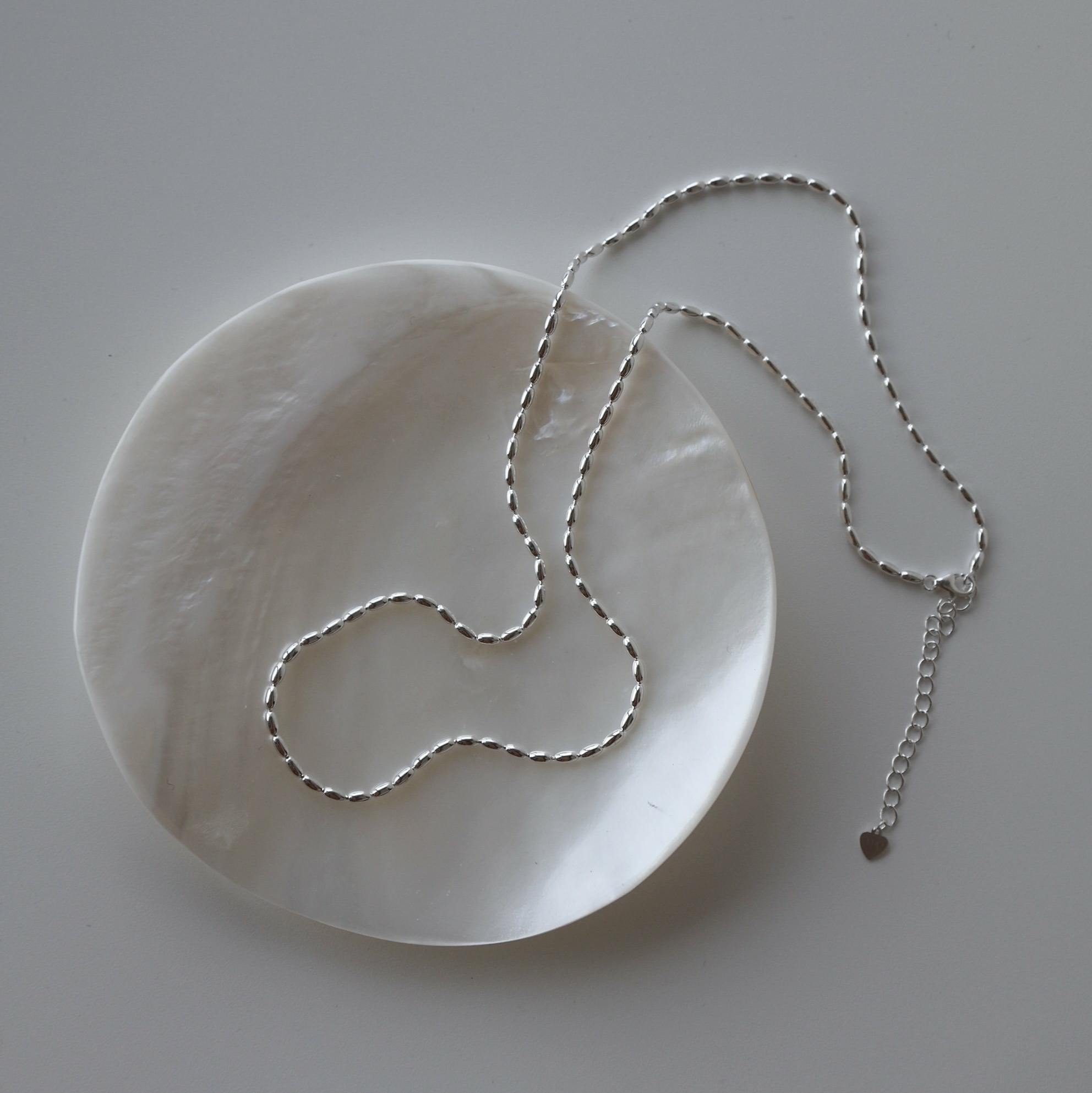 Подвеска мелкий рис, серебро 925