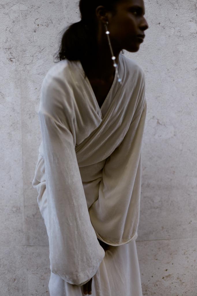 Моносерьга с монетками на длинной цепочке, серебро 925