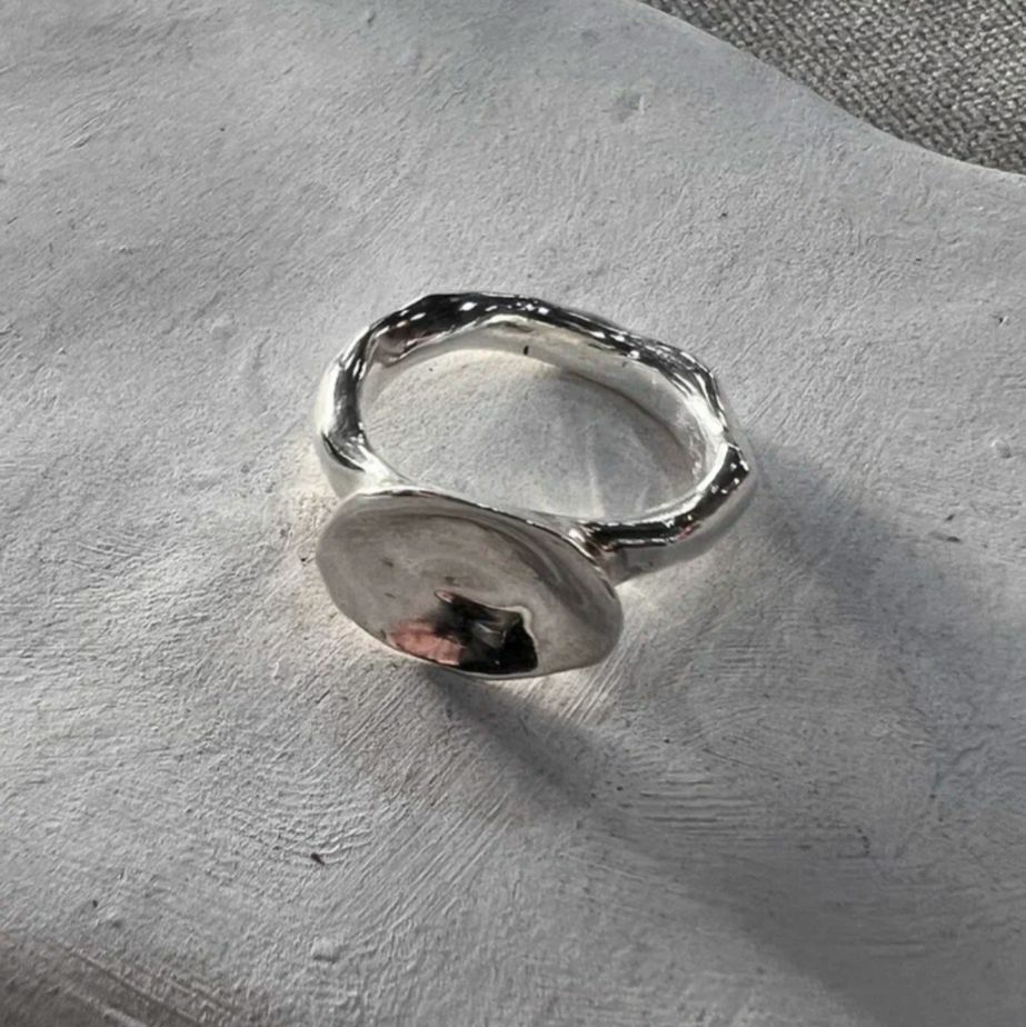 Кольцо Spoon, нейзильбер+серебро, рр17