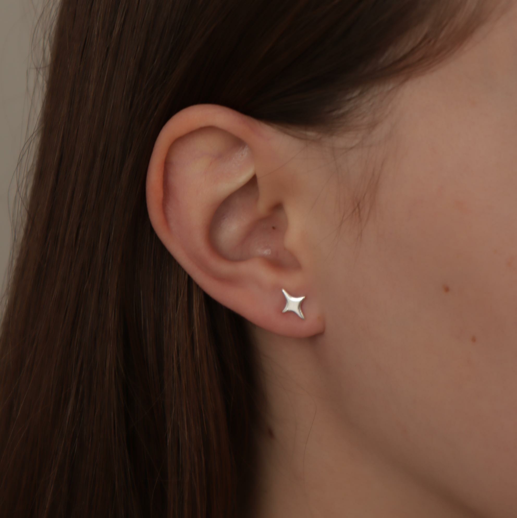 Пусеты Stars, серебро 925