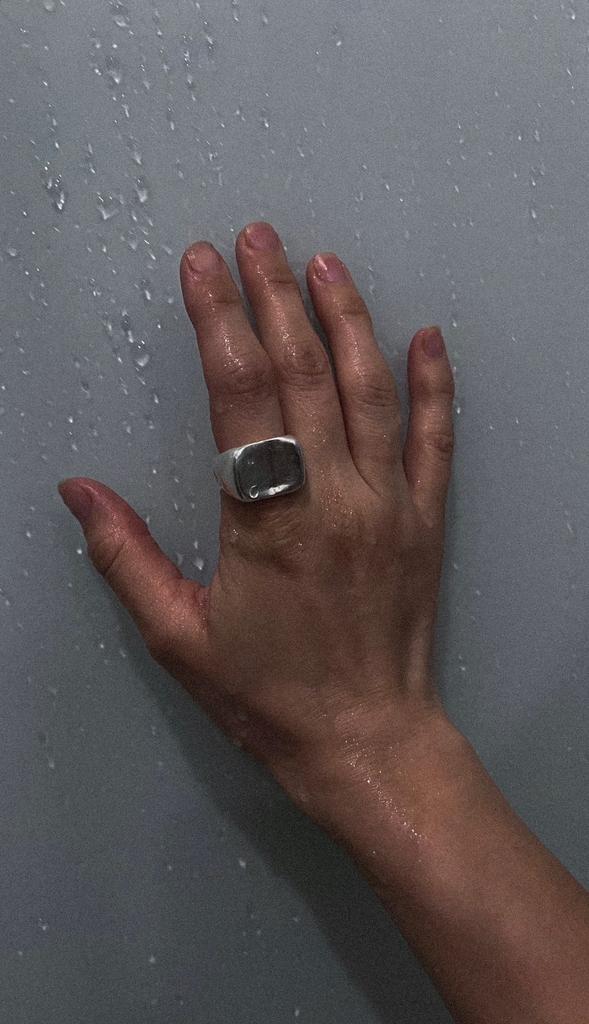 Печатка прямоугольная 17,5 , нейзильбер+серебро