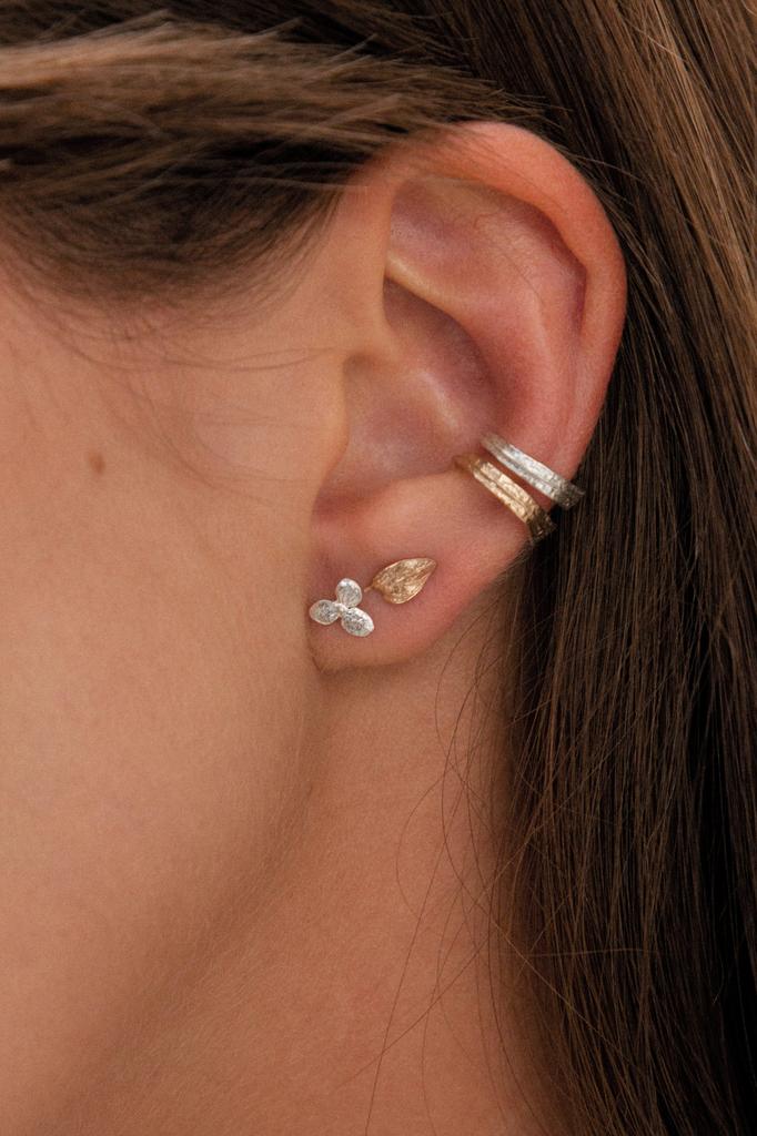 Моносерьга Гортензия мини