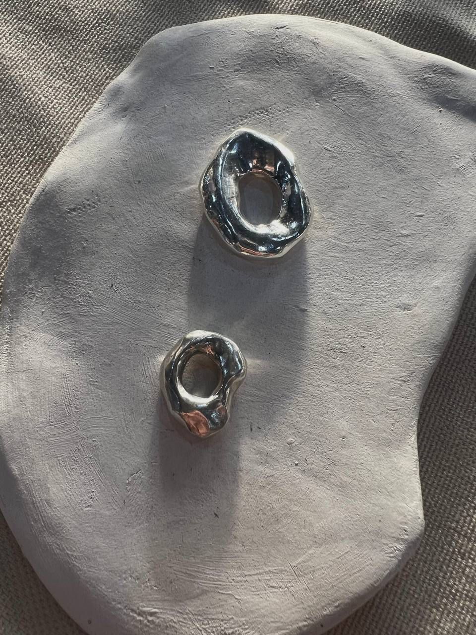 Подвеска Hole , нейзильбер+серебро