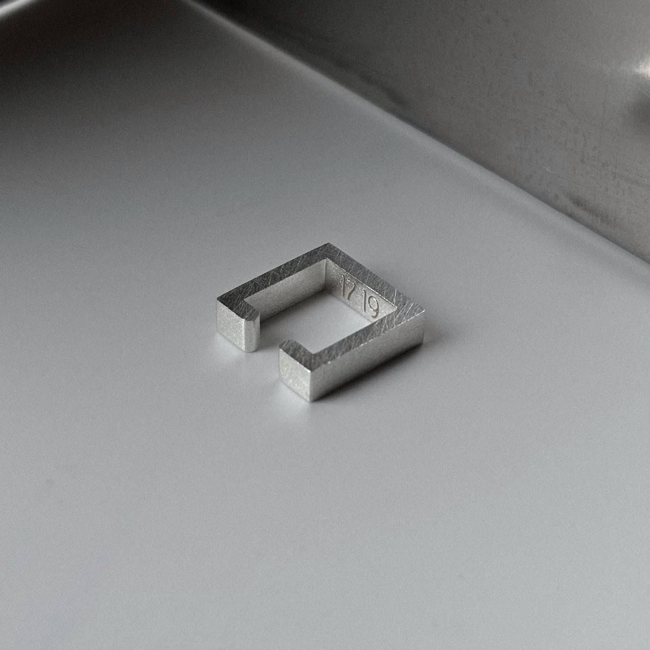 Кафф № 04 широкий . серебро 925