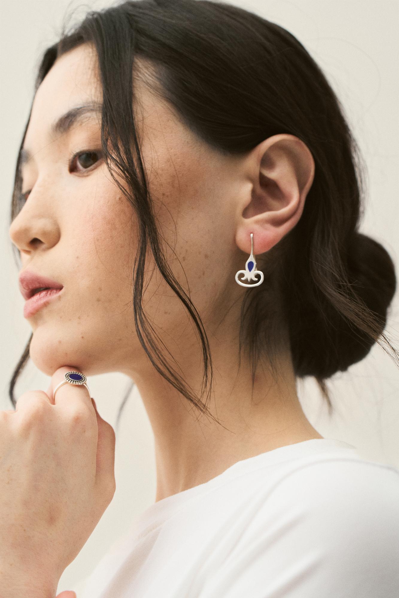 Серьги Tülip, серебро 925