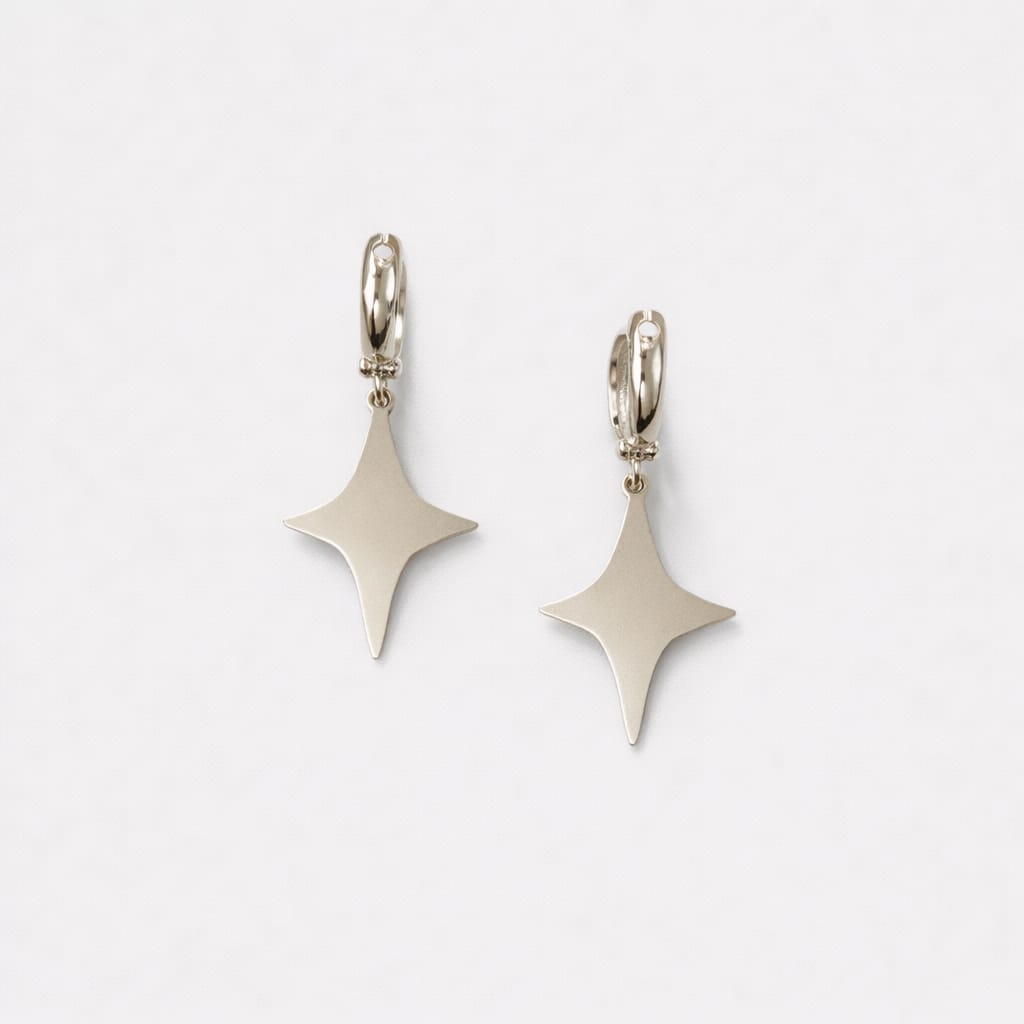 Серьги "Сияние" на английском замке