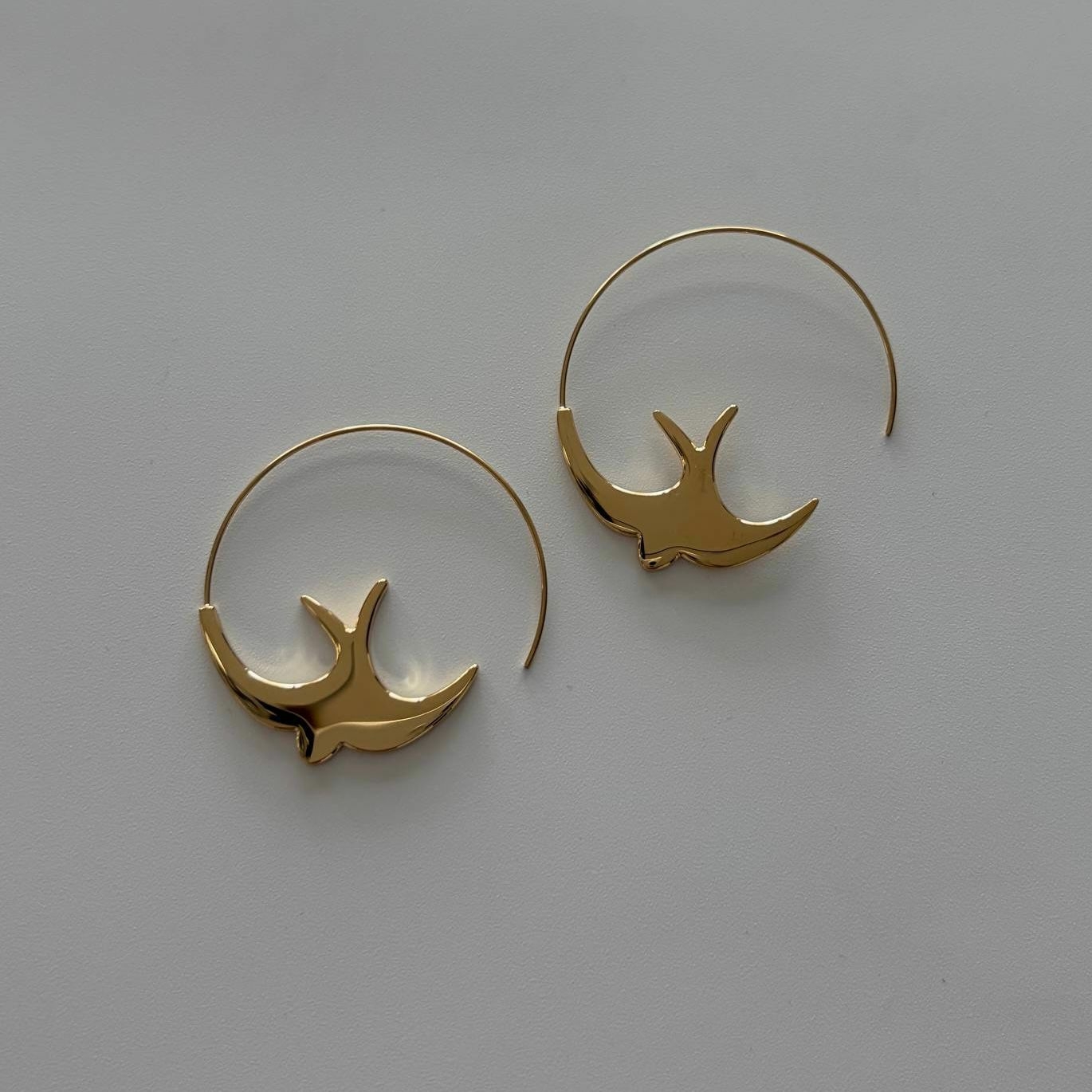 Серьги бижутерия ласточки