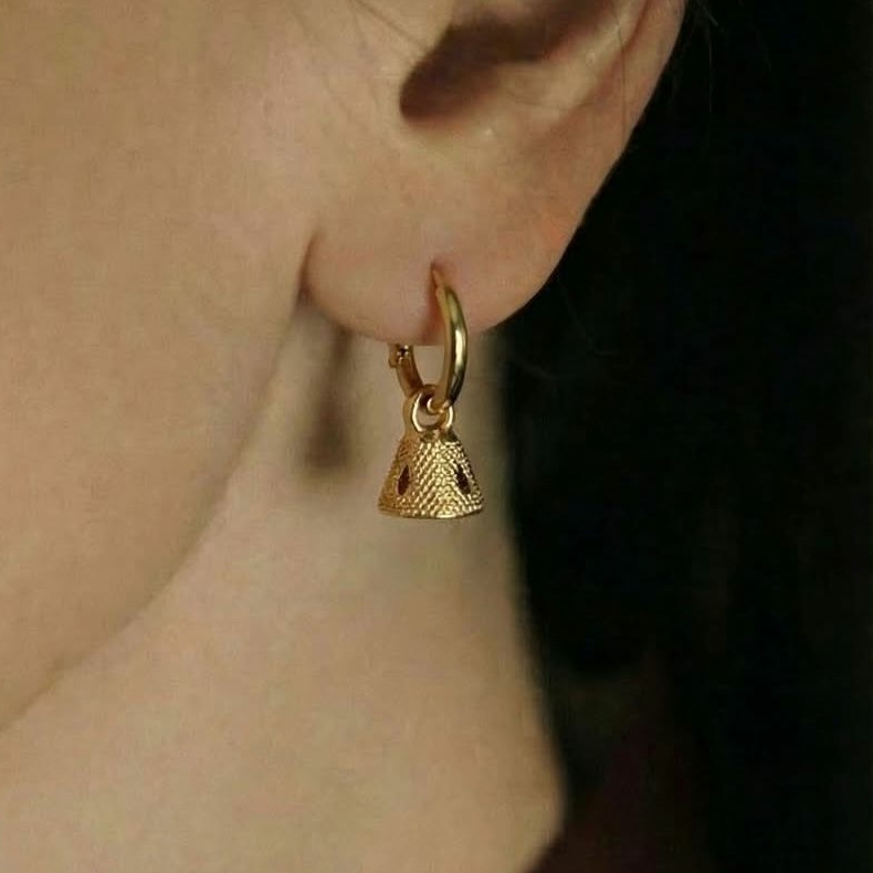 Серьги Üngül , серебро 925 + позолота