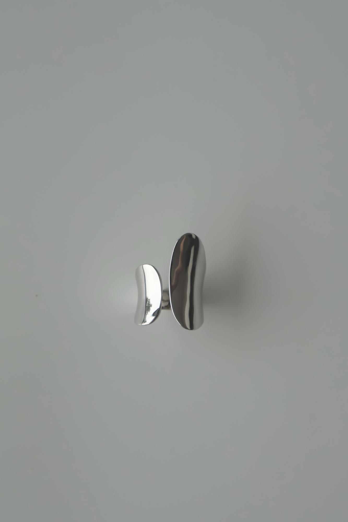 Кольцо Asymmetry . серебро 925 , р 17,5-18