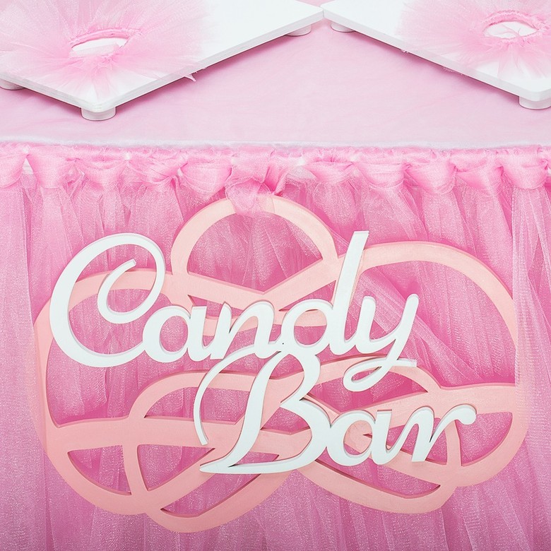 CANDY BAR РОЗОВЫЙ КОМПЛЕКТ ДЛЯ ОФОРМЛЕНИЯ