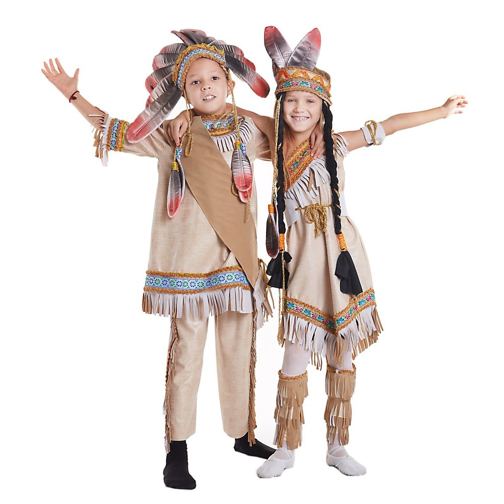 Костюм индейца. Костюм индейской девочки. Детский костюм индейца. Одежда индейцев для детей. Дети индейцы мальчики