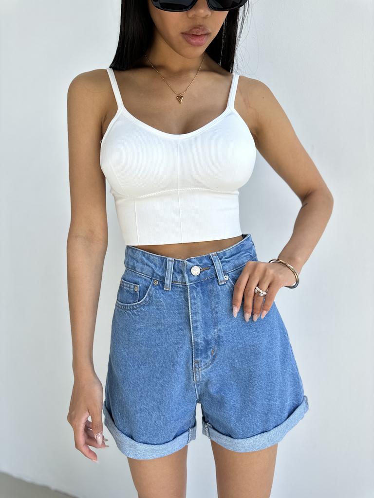 DENIM SHORTS