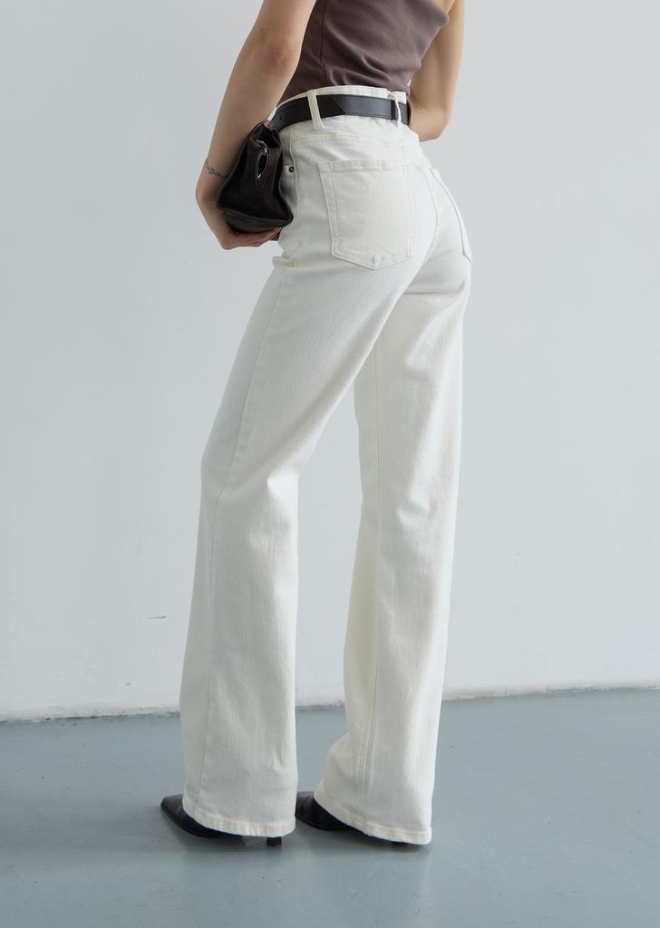 ДЖИНСИ ПРЯМІ МОЛОЧНІ