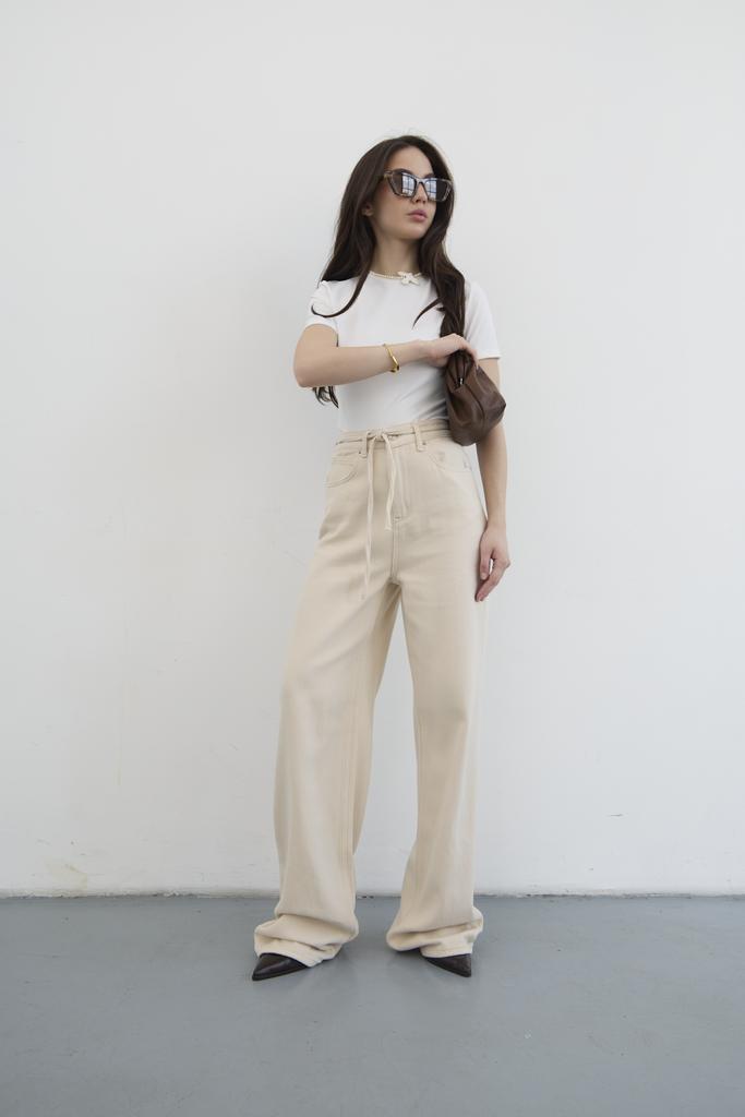 ДЖИНСИ ПАЛАЦЦО БЕЖЕВІ