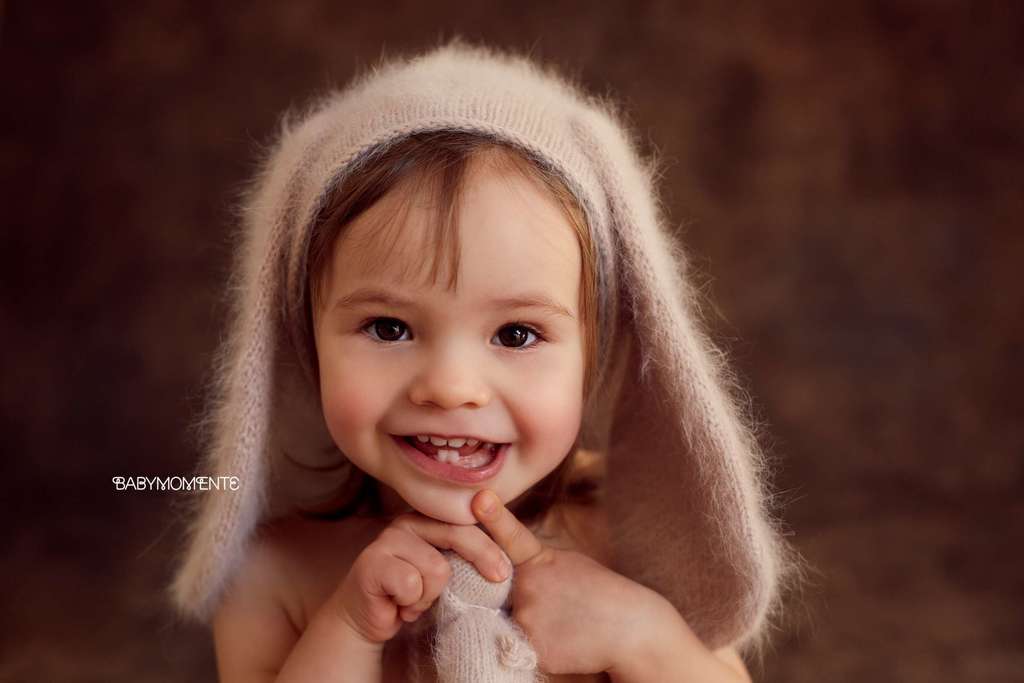 Hat Bunny with cord for kids