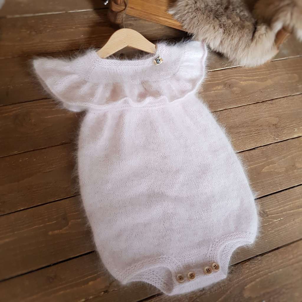 Ruffle Romper with short sleeves for kids