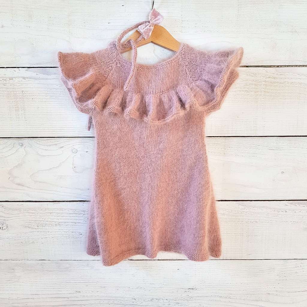 Ruffle Dress with short sleeves for kids