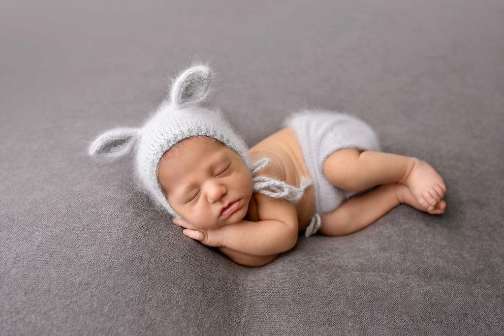 Hat Bunny with cord and standing ears