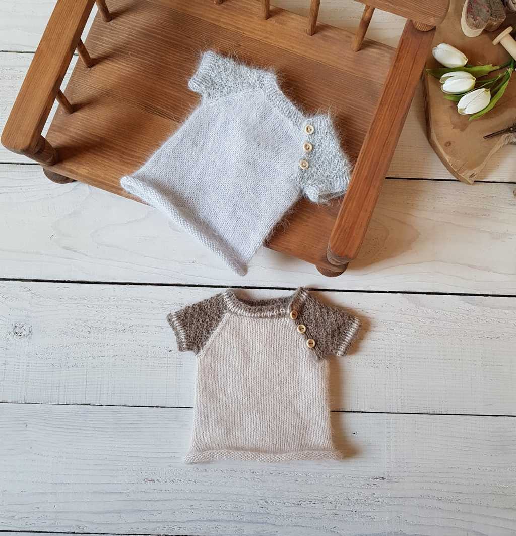 Jacket with short sleeves and 3 buttons