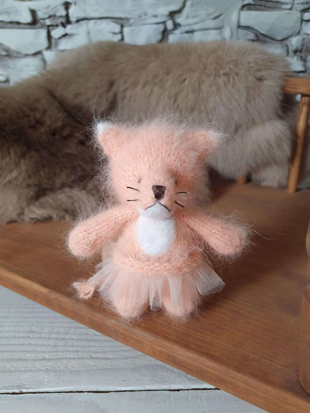 Plush Toy Fox with skirt 10cm