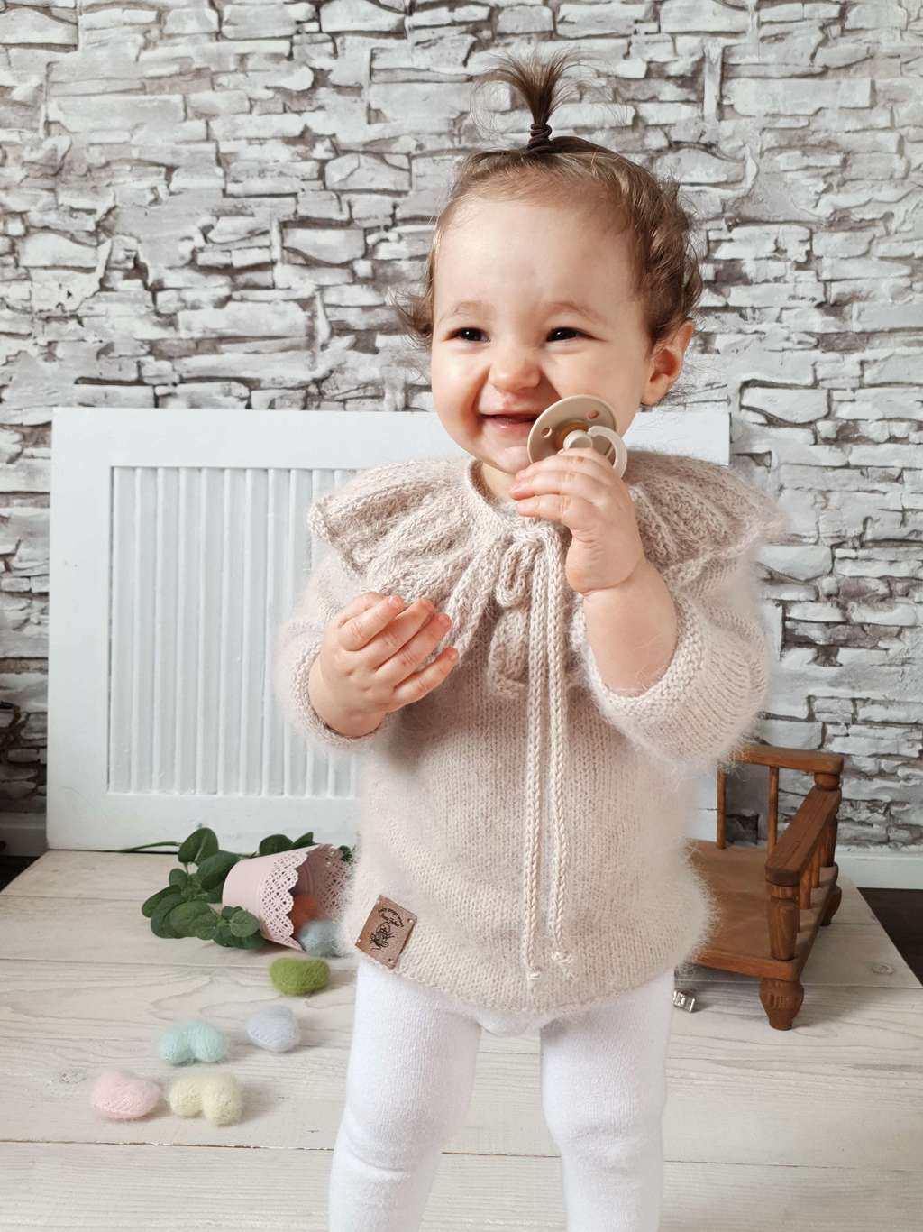 Jacket with  long sleeves and Collar for Kids