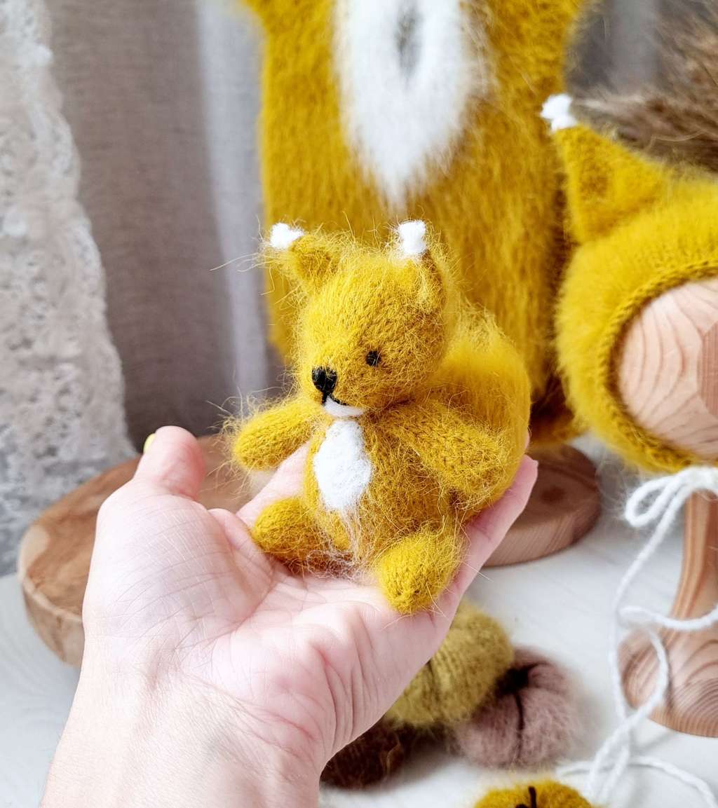 Plush toy squirrel 10cm