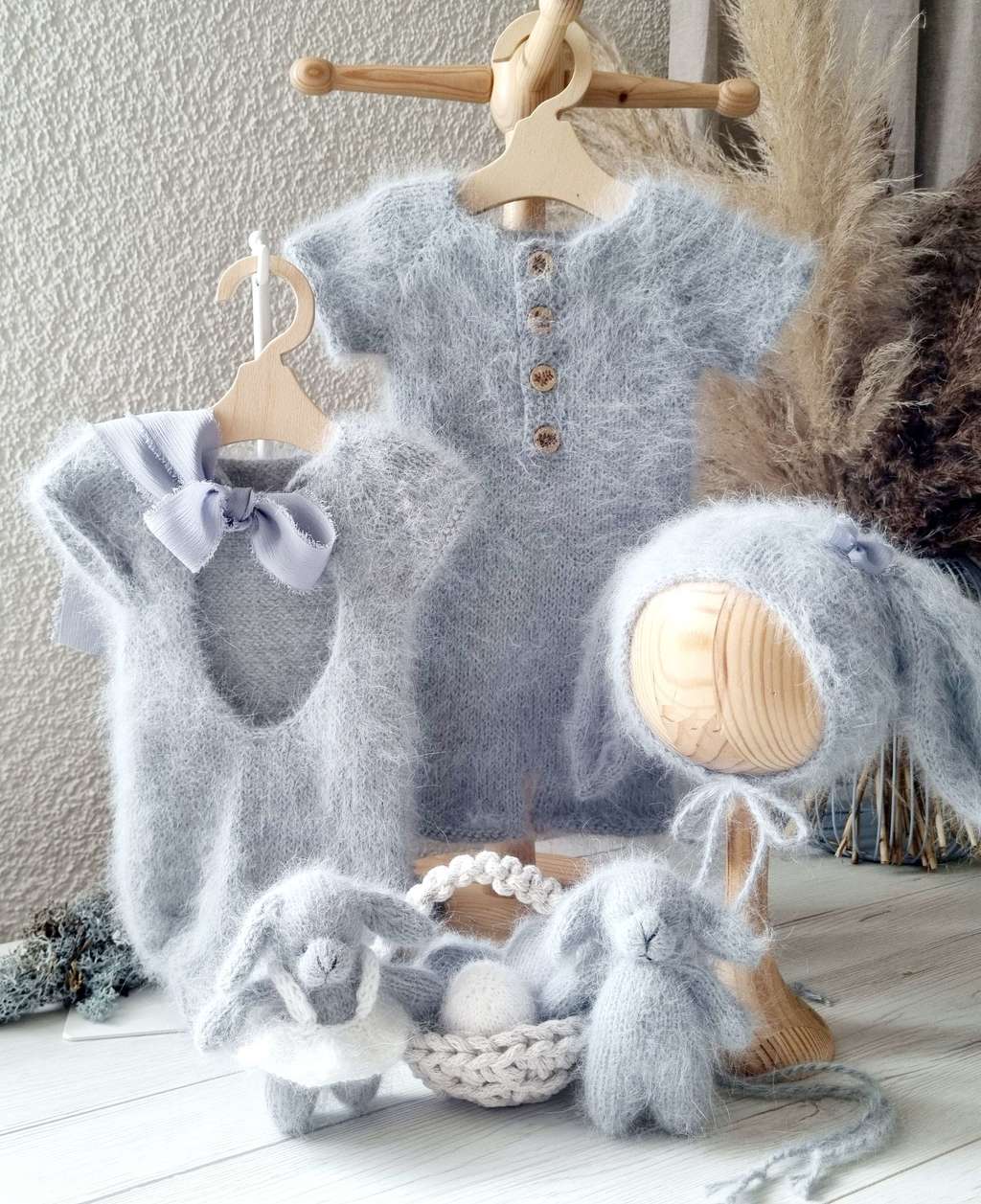 SET Easter Bunny with Basket