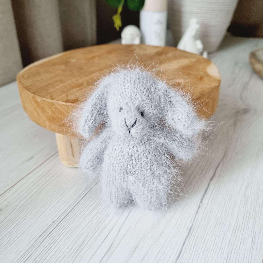 Plush toy Bunny with hanging ears  10cm