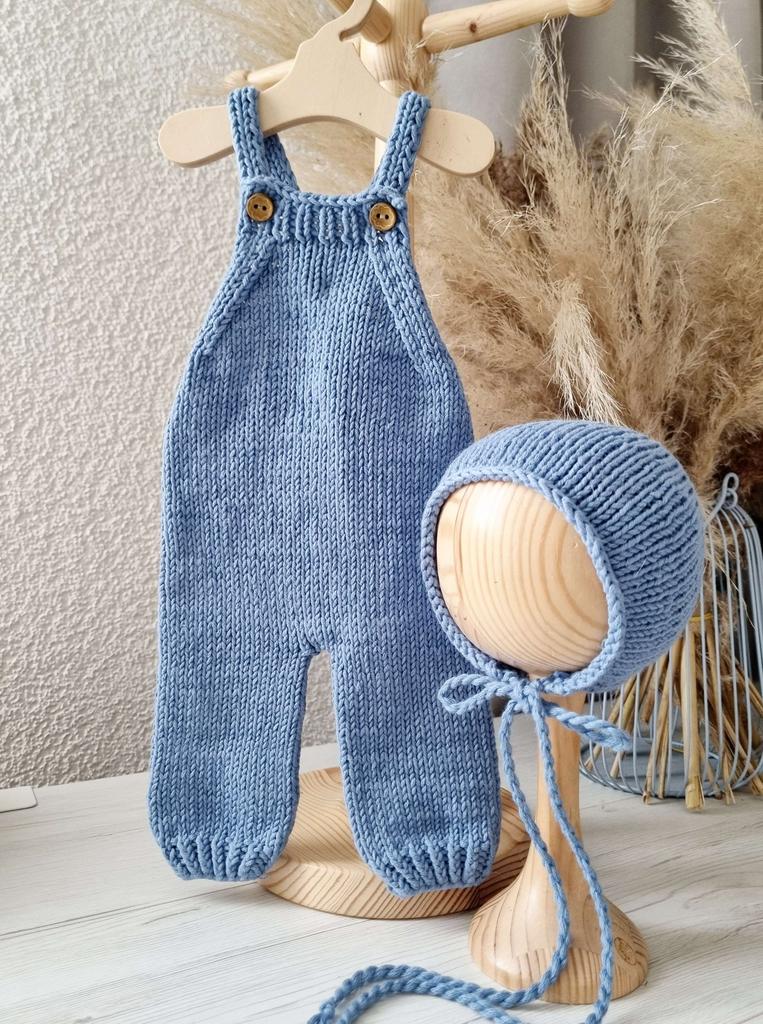 Overalls with straps and long feet cotton
