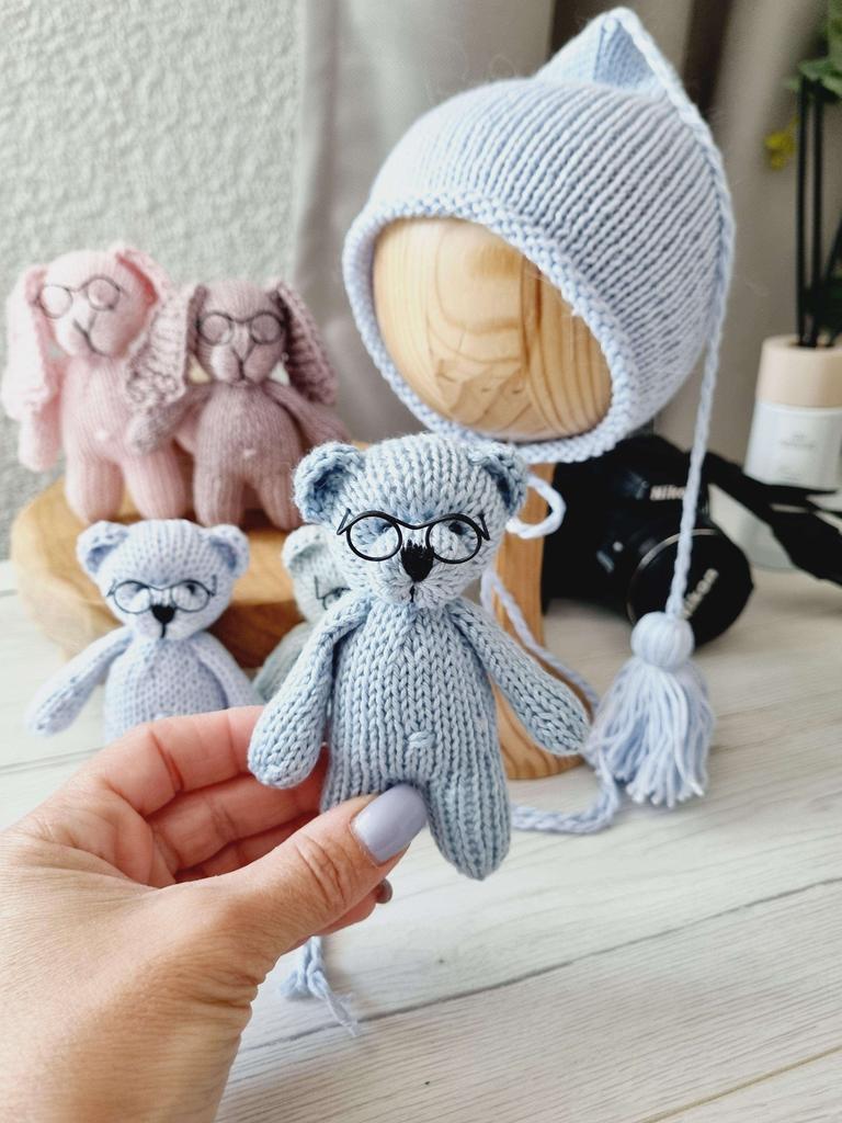 Plush toy  10cm cotton with glasses