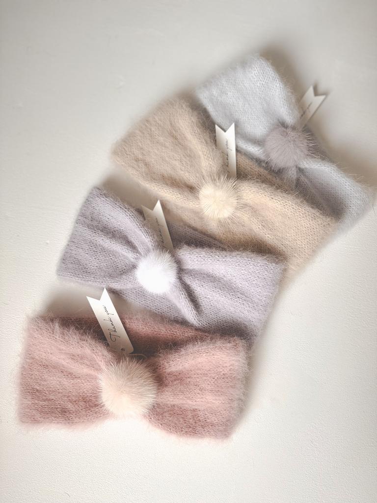 Headnband  with pompons for kids