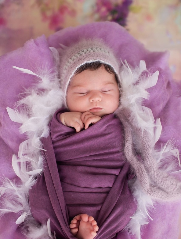 Hat with wide cord and edge mohair