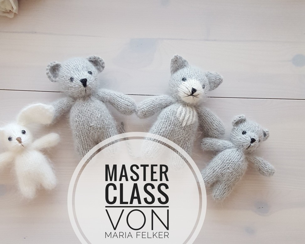 Master Classe in Russian plush toy bear 15cm