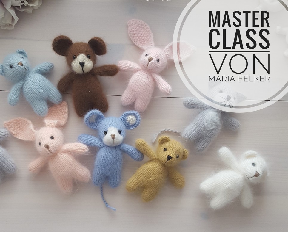Master Classe in Russian plush toy bear 10cm