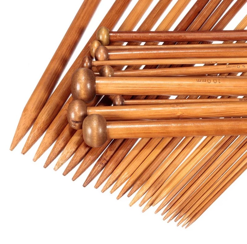 Double Needle Bamboo 25cm Set (2 pcs)