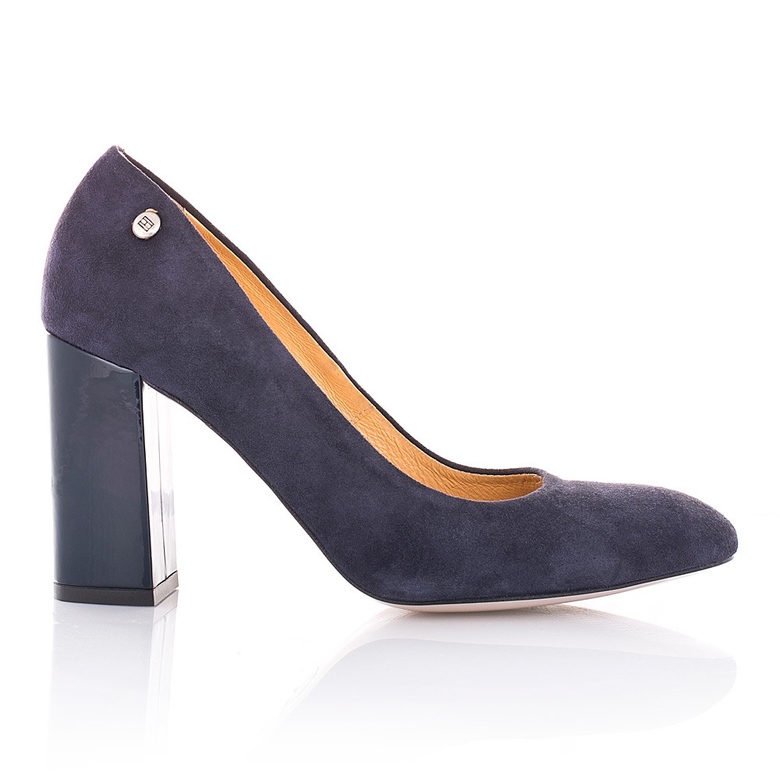 ЗАМШЕВІ ТУФЛІ НА ВИСОКОМУ КАБЛУКУ