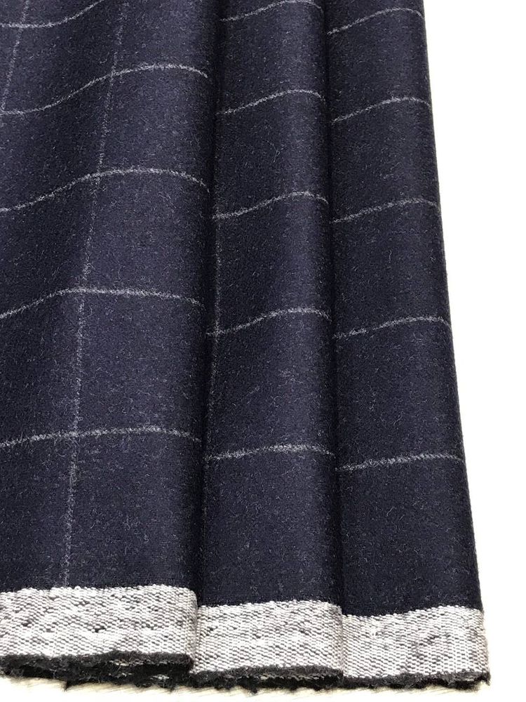 Костюмная шерсть с кашемиром LP синего цвета в полоску