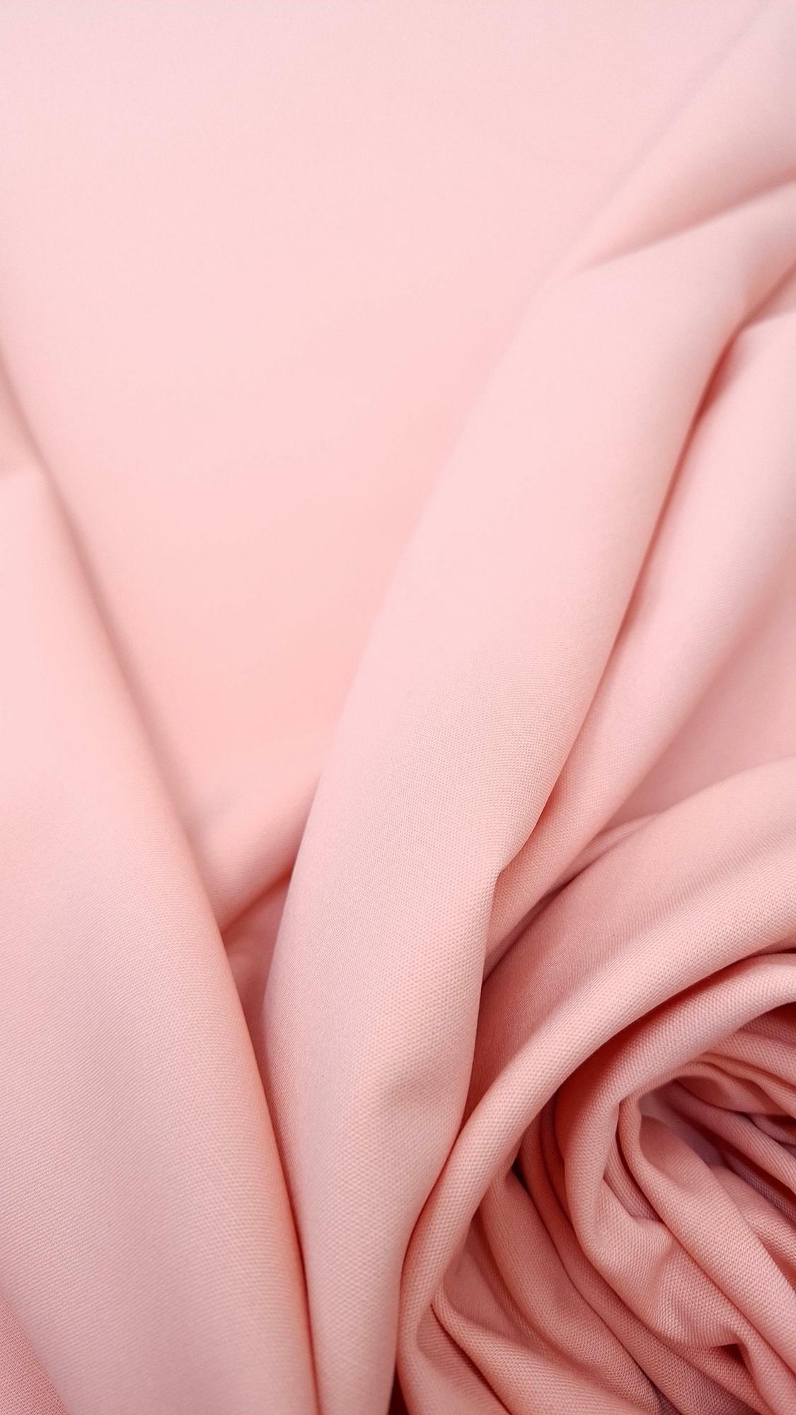 Костюмная двухслойная шерсть с шелком персикового цвета