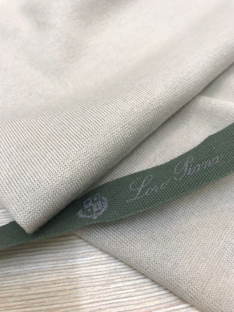 Трикотажный кашемир двусторонний L0ro Pi@na цвет водяной лилии холодной и теплой