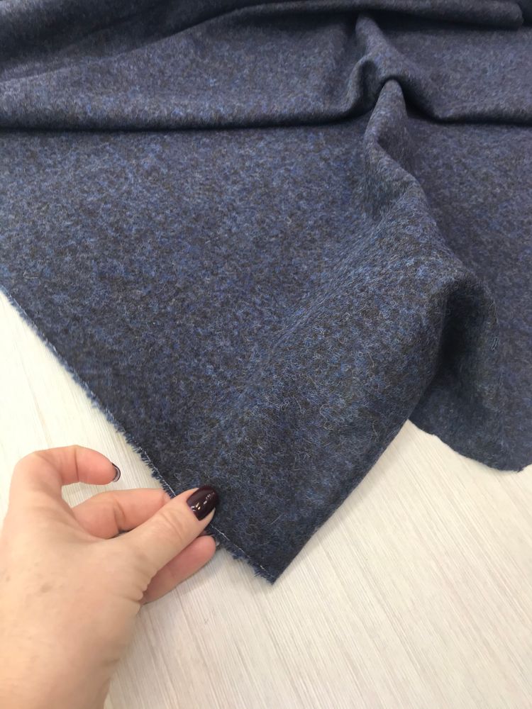 Костюмная альпака темно-синяя